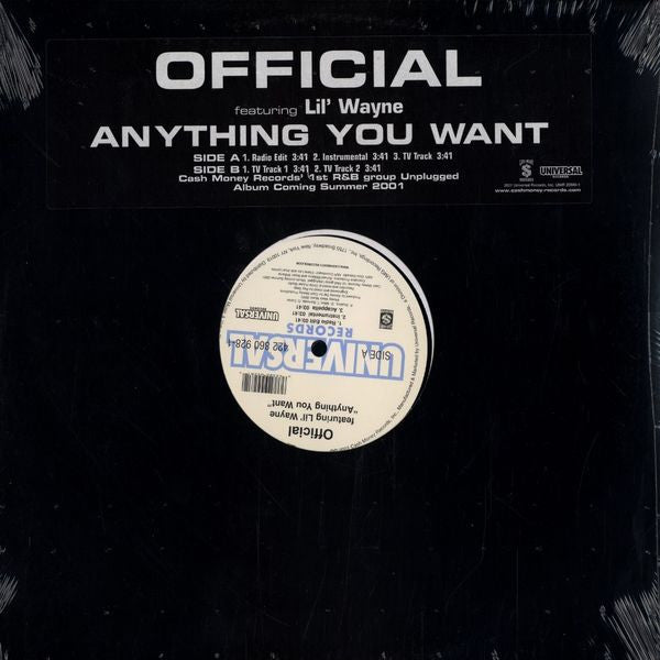 Official (3) Feat. Lil Wayne : Anything You Want (12")