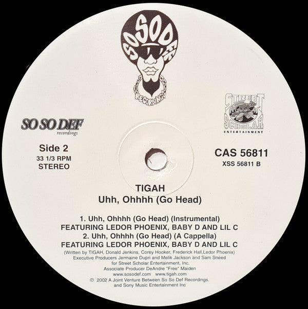 Tigah : Uhh, Ohhhh (Go Head) (12")