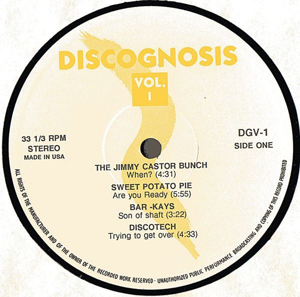 Various : Discognosis Vol. I (LP, Comp, Unofficial)