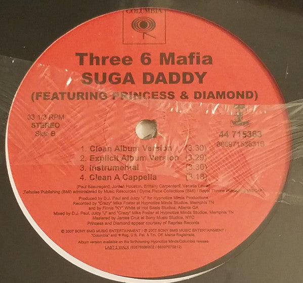 Three 6 Mafia : Like Money / Sugar Daddy (12")