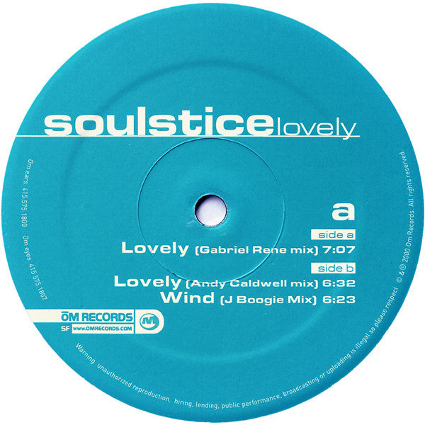 Soulstice : Lovely (12")