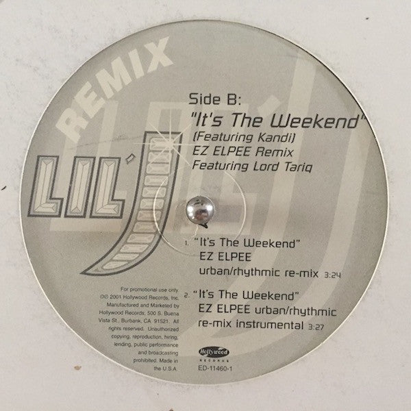 Lil' J (4) : It's The Weekend (Remix) (12", Promo)