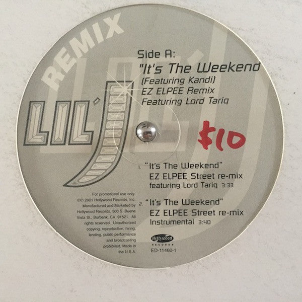 Lil' J (4) : It's The Weekend (Remix) (12", Promo)