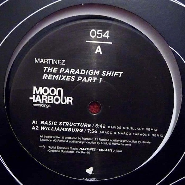 Martinez : The Paradigm Shift (Remixes Part 1) (12")