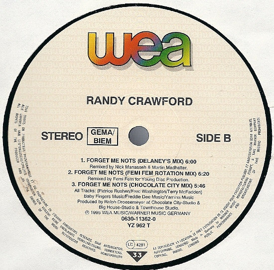 Randy Crawford : Forget Me Nots (12")