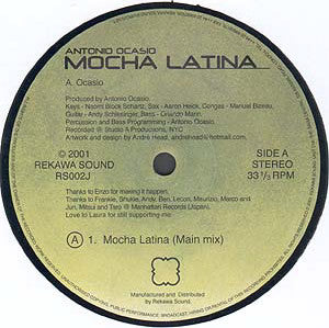 Antonio Ocasio : Mocha Latina (12", S/Sided)