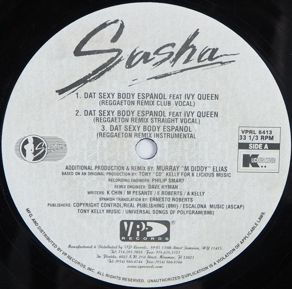 Sasha (7) : Dat Sexy Body Espanol (12")