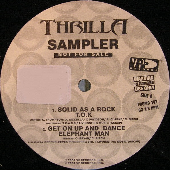 Various : Thrilla Sampler (12", Promo, Smplr)