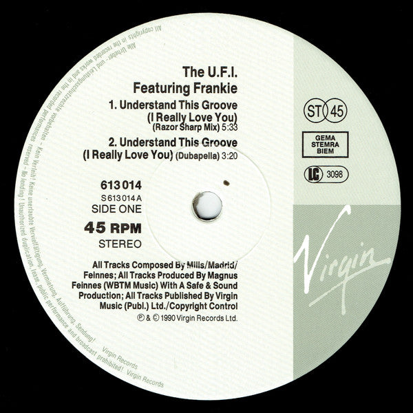 UFI Featuring Frankë Pharoah : Understand This Groove (I Really Love You) (12")
