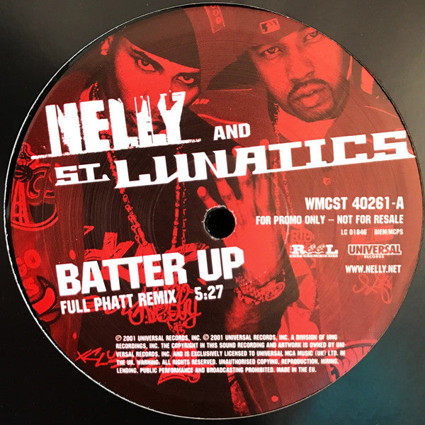 Nelly And St. Lunatics : Batter Up (12", Promo)