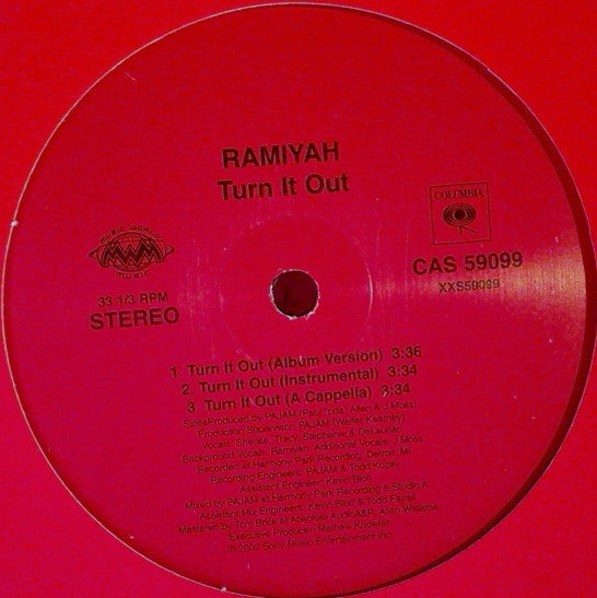 Ramiyah : Turn It Out (12")