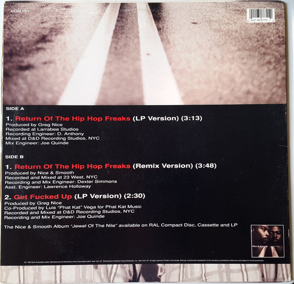 Nice & Smooth : Return Of The Hip Hop Freaks (12", Single)