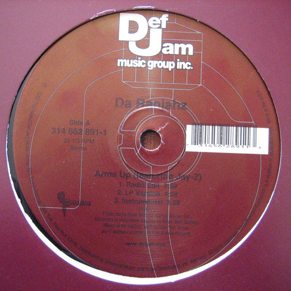Da Ranjahz : Arms Up (12")