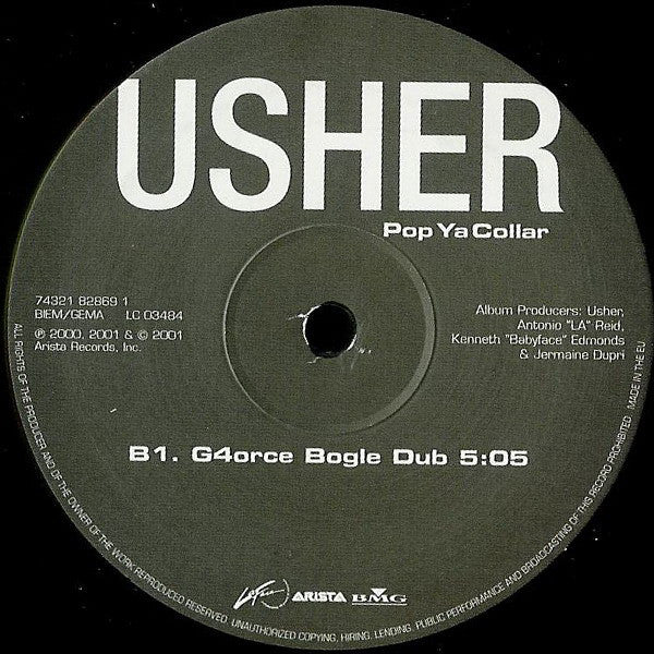 Usher : Pop Ya Collar (12", Single)
