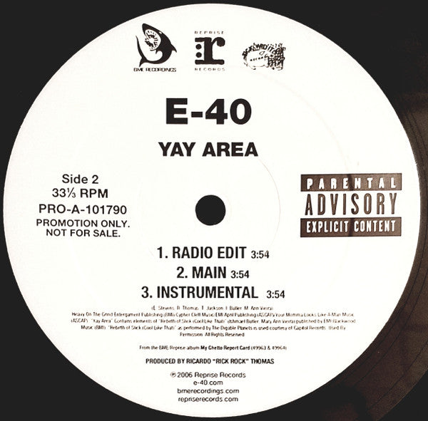 E-40 : U And Dat (12", Promo)