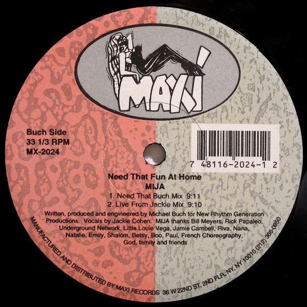 Mija : Need That Fun At Home (12")