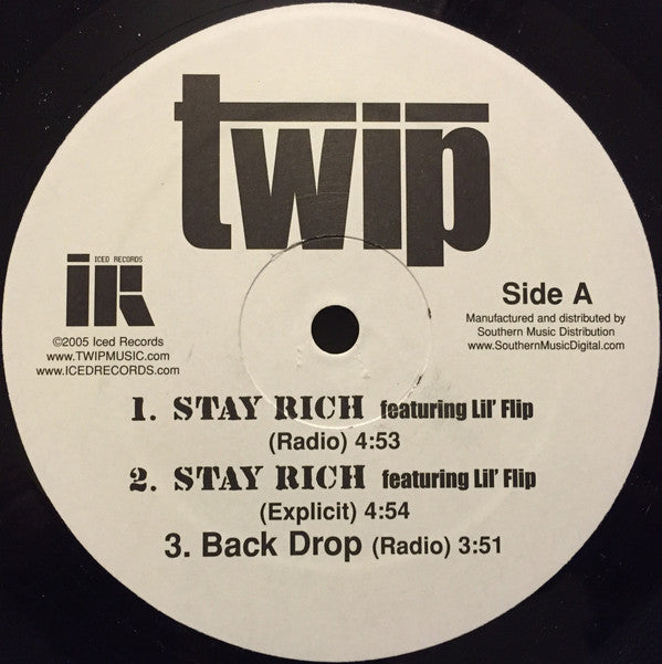 Twip : Stay Rich / The Joint (Let's Go) (12", Single)