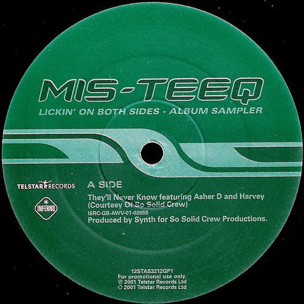 Mis-Teeq : Lickin' On Both Sides (Album Sampler) (12", Ltd, Promo, Smplr)