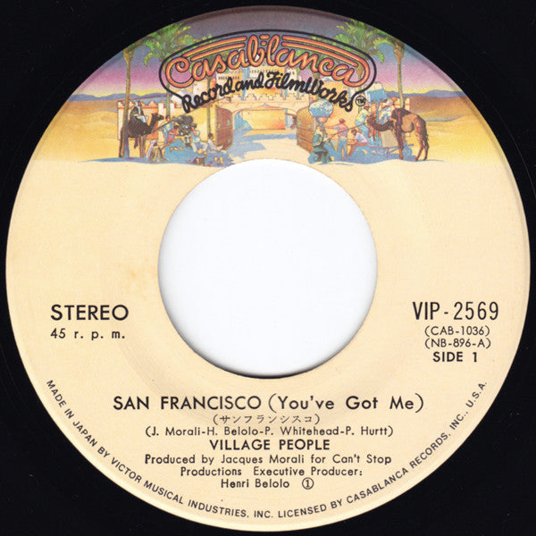 Village People = Village People : San Francisco (You've Got Me) = サンフランシスコ (7", Single)