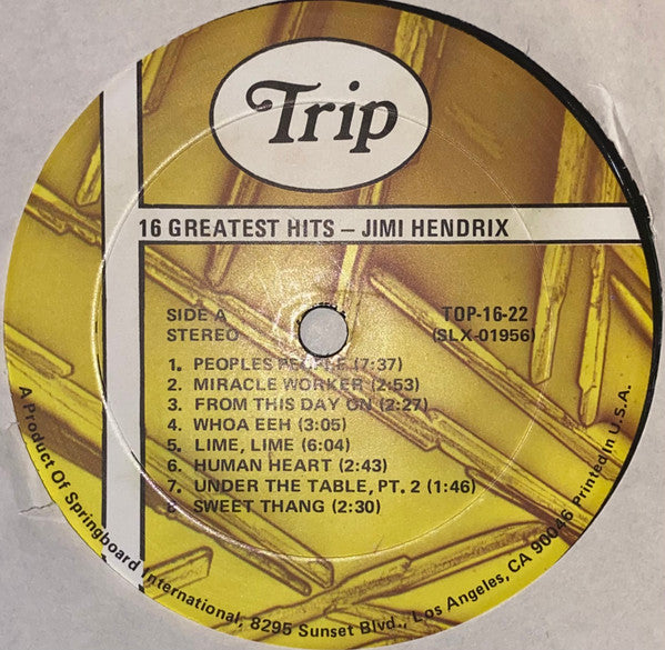 Jimi Hendrix : 16 Greatest Hits (LP, Comp)