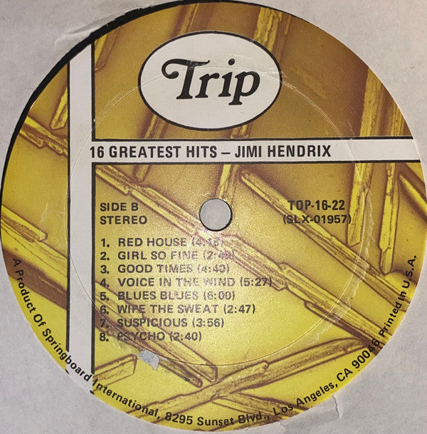 Jimi Hendrix : 16 Greatest Hits (LP, Comp)