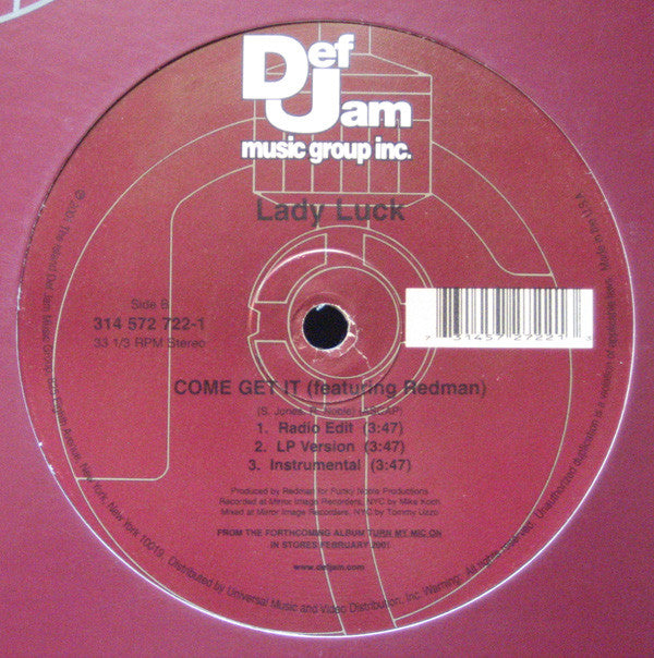 Lady Luck : Rush (12")