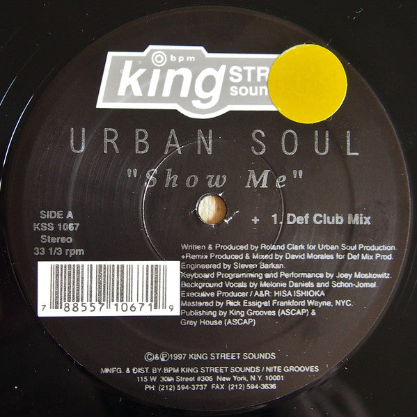 Urban Soul : Show Me (12")
