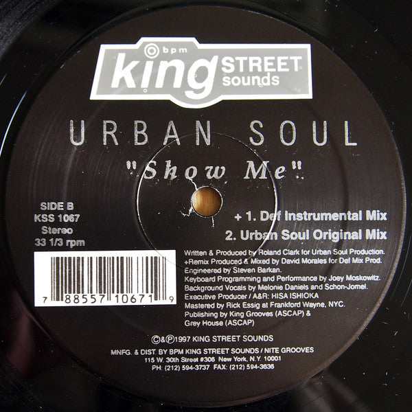 Urban Soul : Show Me (12")