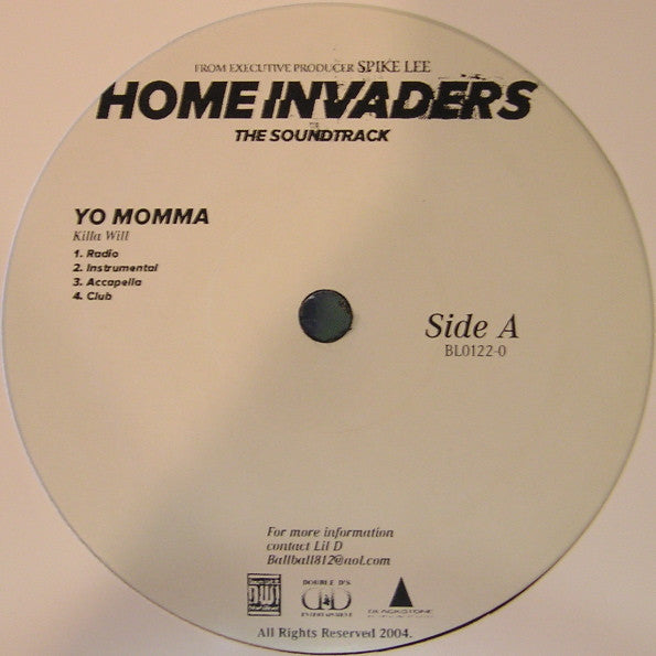 Killa Will : Yo Momma (12")