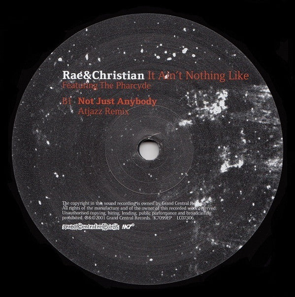 Rae & Christian Featuring The Pharcyde : It Ain't Nothing Like (12", EP)