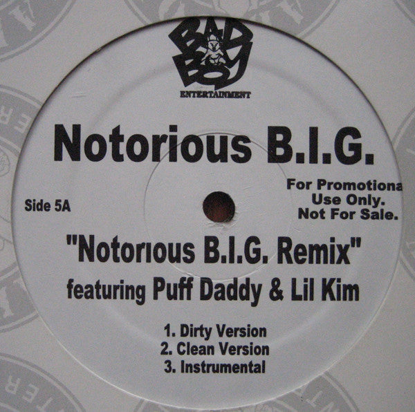 Notorious B.I.G. : Notorious B.I.G. (Remix) / Biggie (12", Promo)