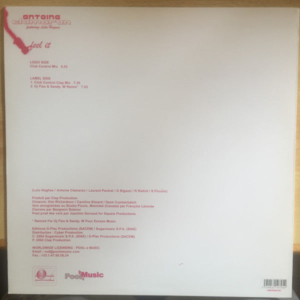 Antoine Clamaran Featuring Lulu Hughes : Feel It (Part 1) (12")