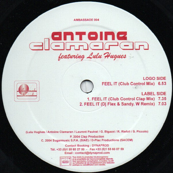 Antoine Clamaran Featuring Lulu Hughes : Feel It (Part 1) (12")