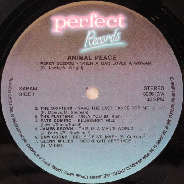 Various : Animal Peace (14 Romantic Oldies) (LP, Comp)