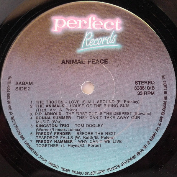 Various : Animal Peace (14 Romantic Oldies) (LP, Comp)