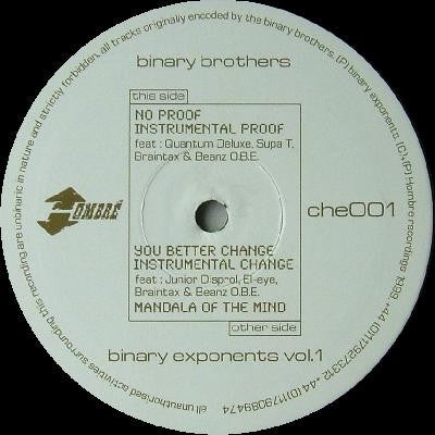 Binary Brothers (2) : Binary Exponents Vol. 1 (12")