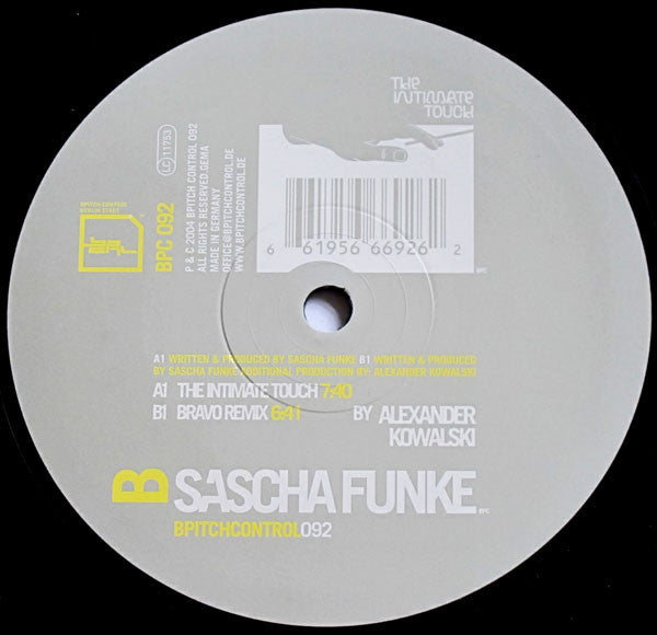 Sascha Funke : The Intimate Touch (12")