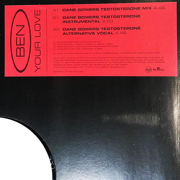 Ben Ofoedu : Your Love (12", Promo)