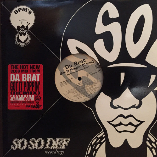 Da Brat Featuring Jermaine Dupri : Got It Poppin' (Remix) (12", Promo)