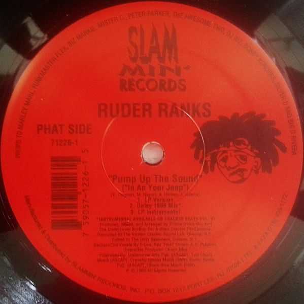 Ruder Ranks : Pump Up The Sound (In Ah Your Jeep) / Dis Ruder Ranks (Wha Why You Prove) (12")