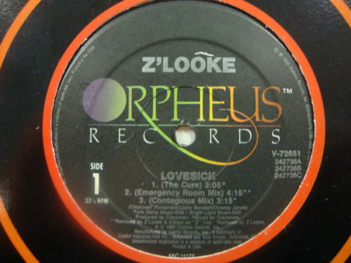 Z'Looke : Lovesick (12")