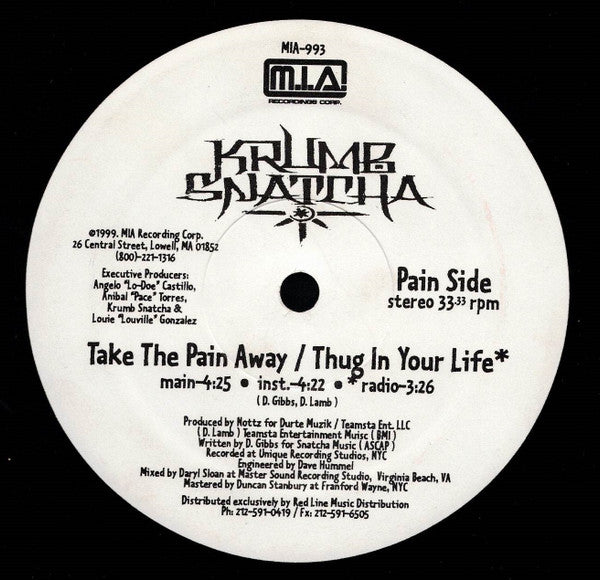 Krumb Snatcha : Killer In Me (12")