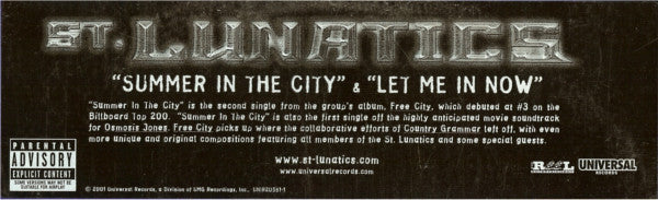 St. Lunatics : Summer In The City (12", Promo)