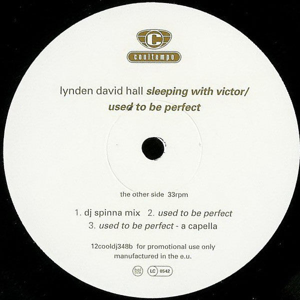 Lynden David Hall : Sleeping With Victor (12", Promo)