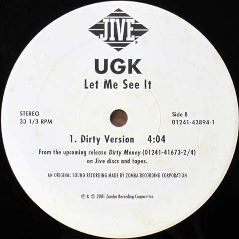 UGK : Let Me See It (12")