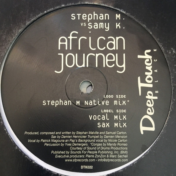 Stephan M. vs Samy K : African Journey (12")