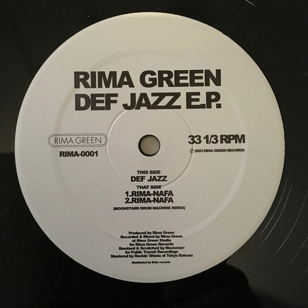Rima Green : Def Jazz E.P. (12", EP)