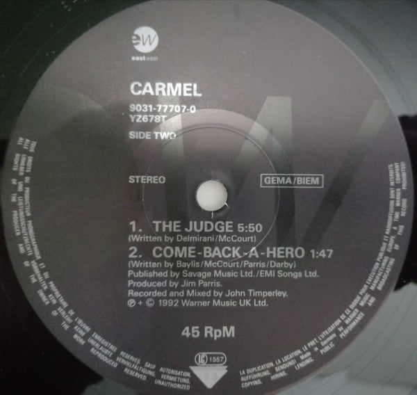 Carmel (2) : You're On My Mind (12", EP)