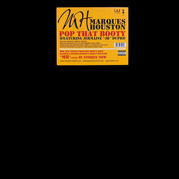 Marques Houston Featuring Jermaine Dupri : Pop That Booty (12", Single)