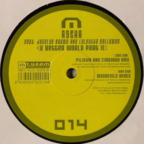 Ageha Featuring Jocelyn Brown And Loleatta Holloway : A Better World Part II (12")